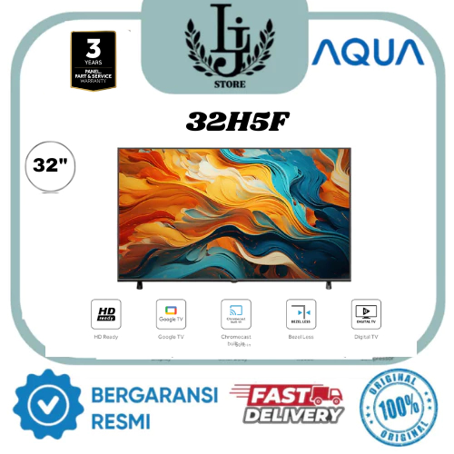 TV LED AQUA GOOGLE TV  32H5F/AQT-43K85FUX/AQT-50K85FUX - 32 Inch/43 Inch/50 Inch TV LED AQUA GOOGLE 