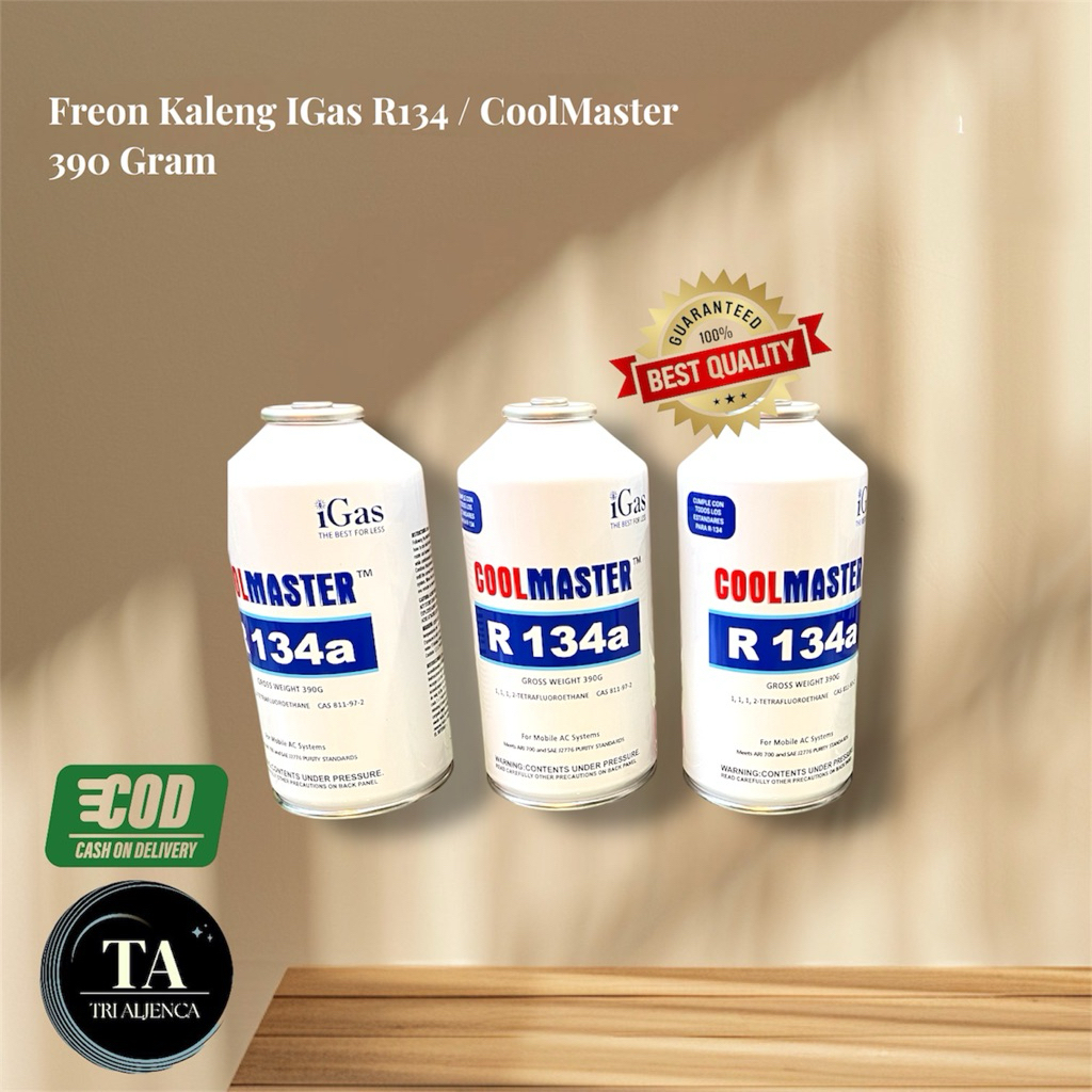 Freon IGas R134 Kaleng / Coolmaster R134 // Murni R134a 100% - 390 Gram