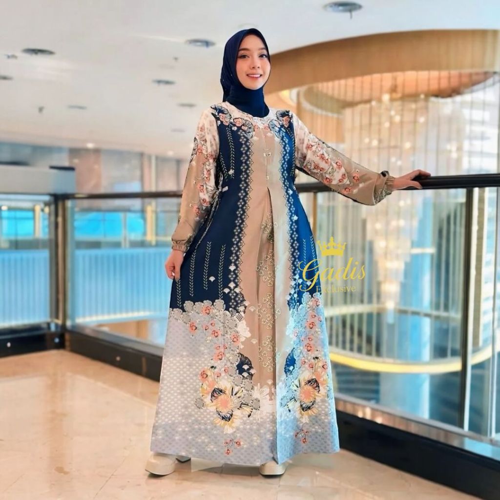 Baju Gamis Armani Silk PremiumCuople baju pasangan couple kondangan gamis couple terbaru elegan mewa