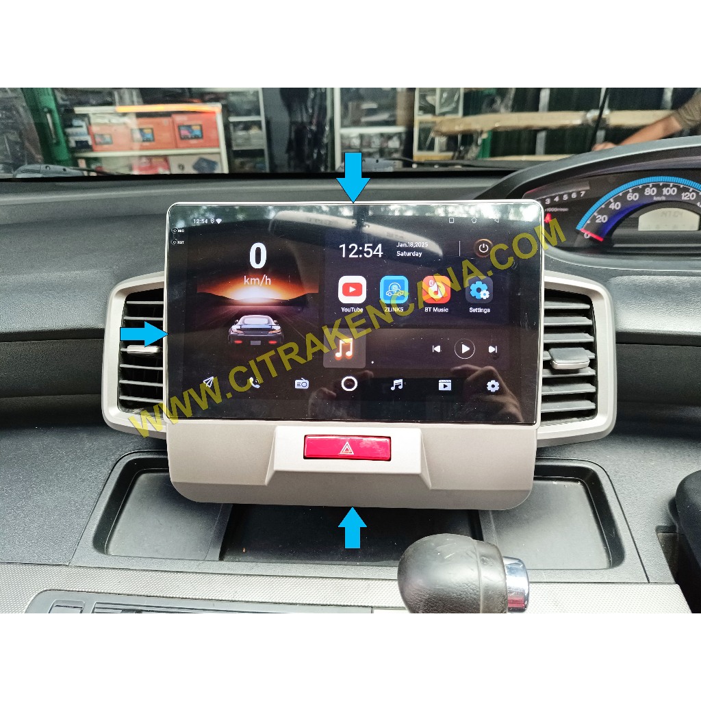 Paket Android 10inch + Kamera Honda FREED