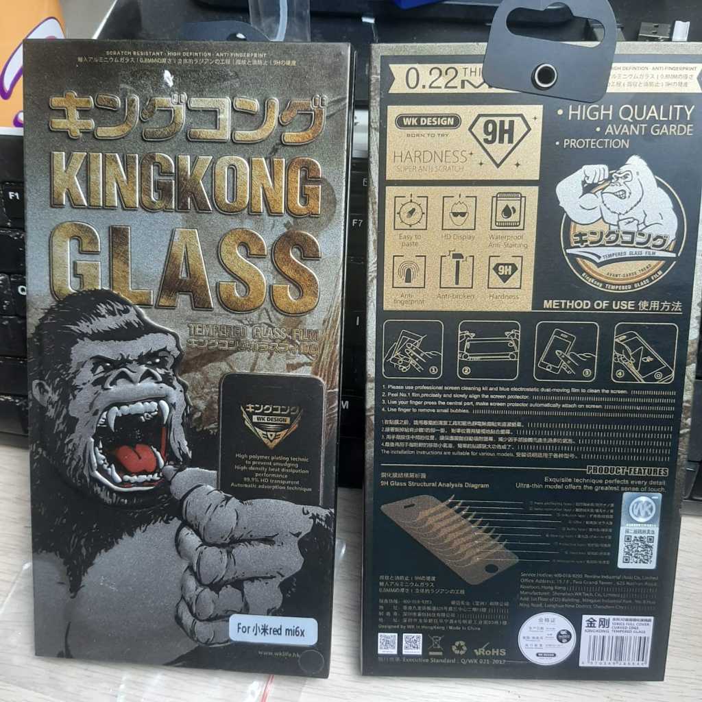 Tempered glass xiaomi mi 6x kingkong glass pelindung layar mi 6x
