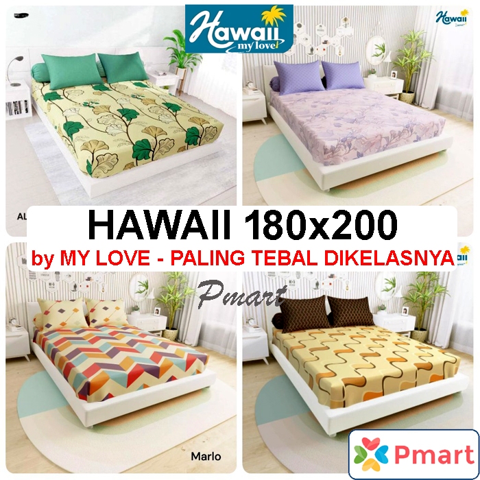 SPREI MY LOVE HAWAII 180x200 / SPREI MY LOVE HAWAII KING
