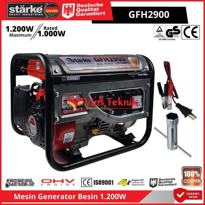 STARKE GFH 2900 Mesin Genset Listrik Genset Bensin 4Tak Generator Genset 1000Watt GFH2900