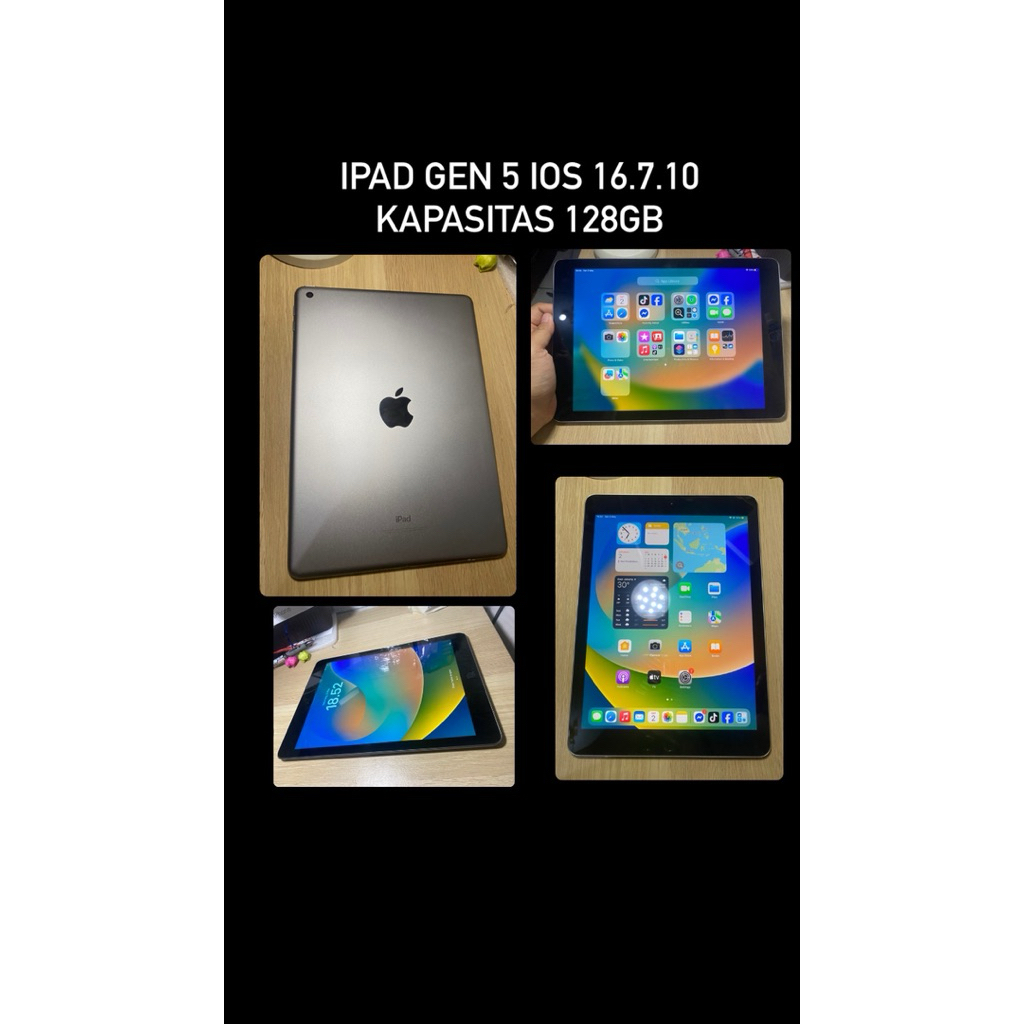 IPAD 5th 128GB BEBAS RESET