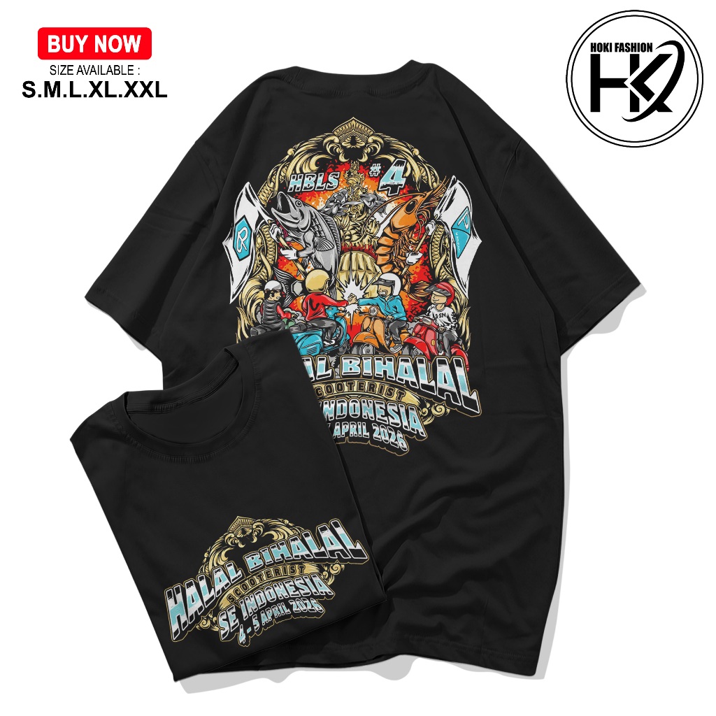 kaos halal bihalal scooterist se indonesia