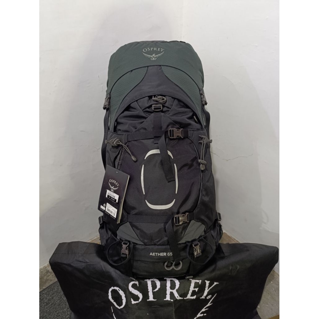 Carrier Osprey Aether 65L Hitam Tas Gunung Original