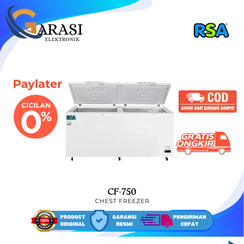 RSA CF-750H CHEST FREEZER BOX CF 750 H Kapasitas 715 LITER Garansi Resmi