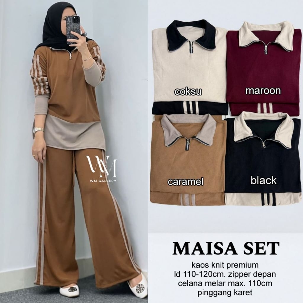 valeri set sporty set baju olahraga by belwis baju olahraga muslimah baju sepeda wanita setelan wani