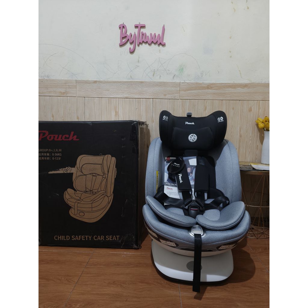 Carseat Pouch ISOFIX ROTATION 360° CAR SEAT NEW bukan second preloved
