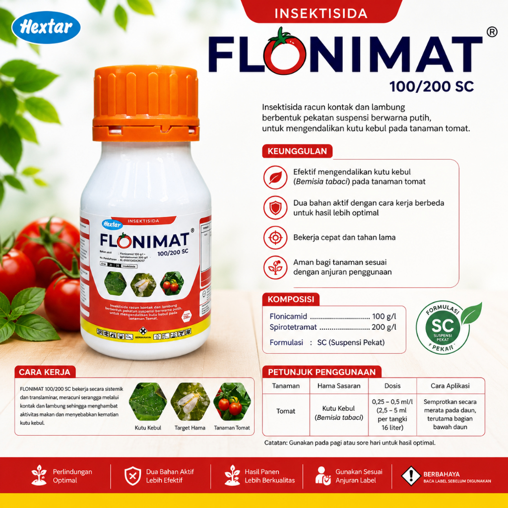 FLONIMAT® 300 SC  (Flonimat 100/200 SC) Insektisida Sistemik – Bahan Aktif Ganda