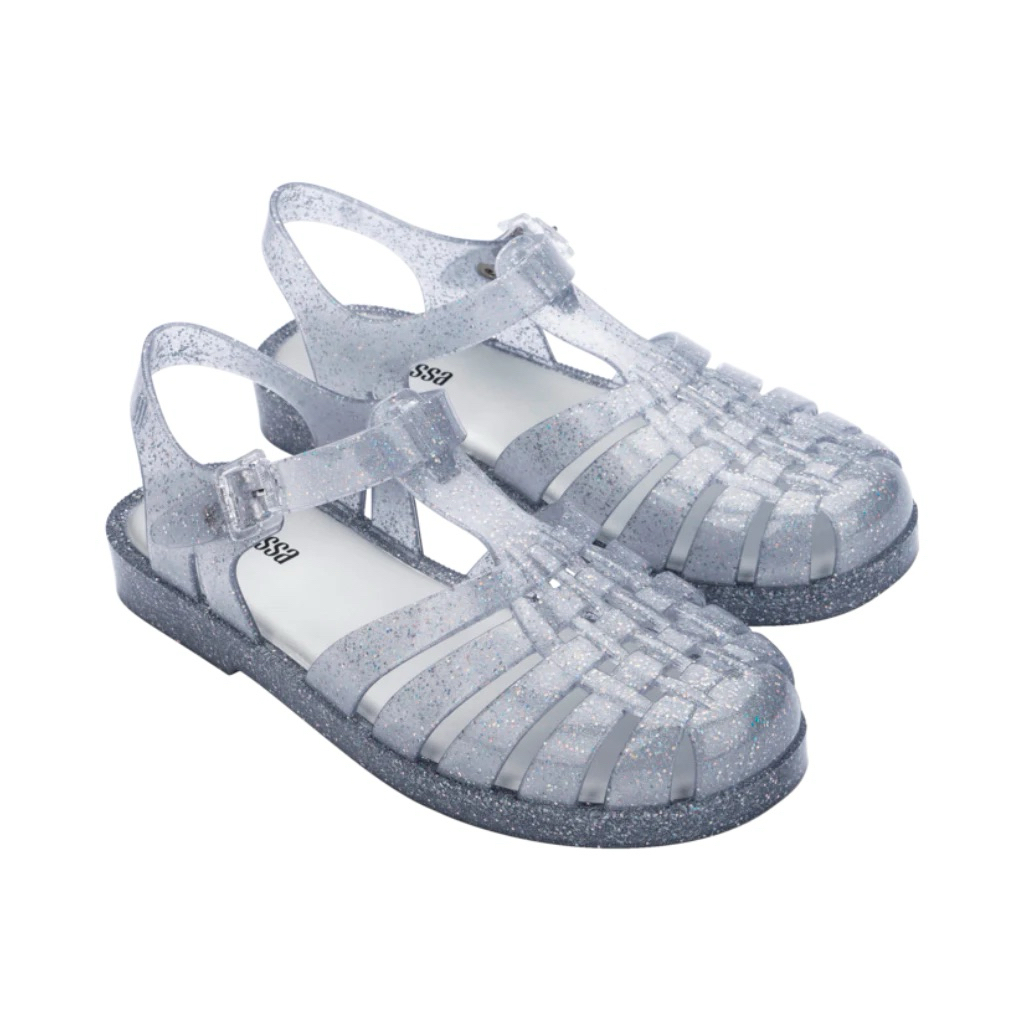 Melissa Possession Shiny Ad Glitter Clear Silver