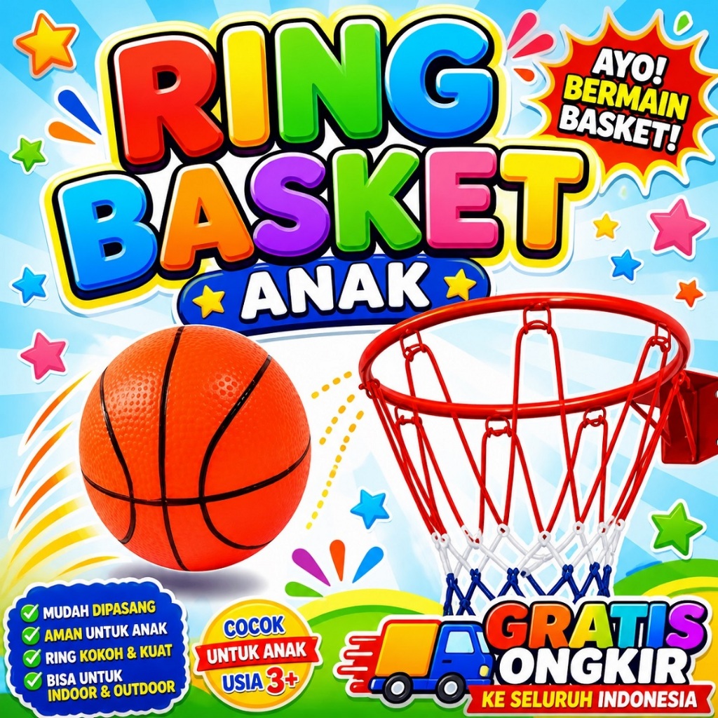 MAINAN ANAK RING BASKET Mainan Olahraga anak murah - MAINAN BASKET RING