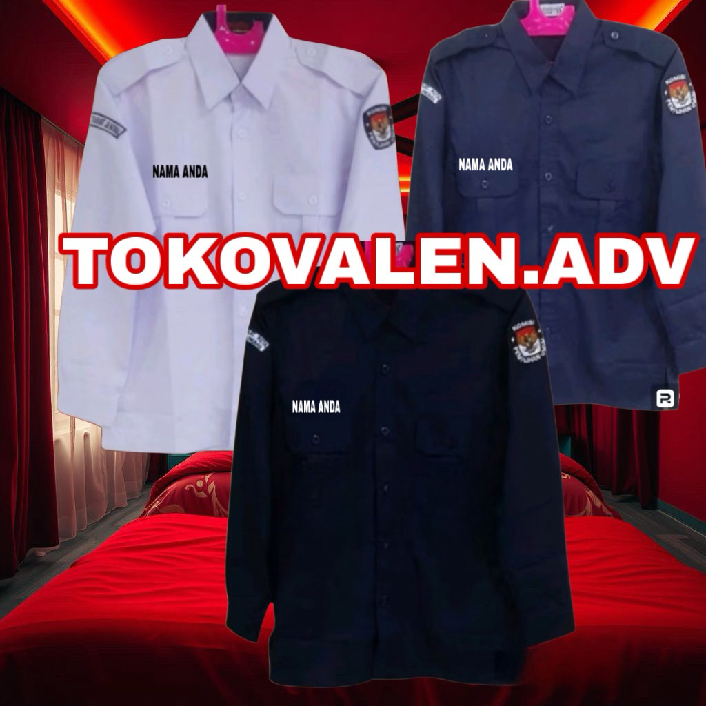 Kemeja KPU Seragam KPU Baju KPU Komisi Pemilihan Umum