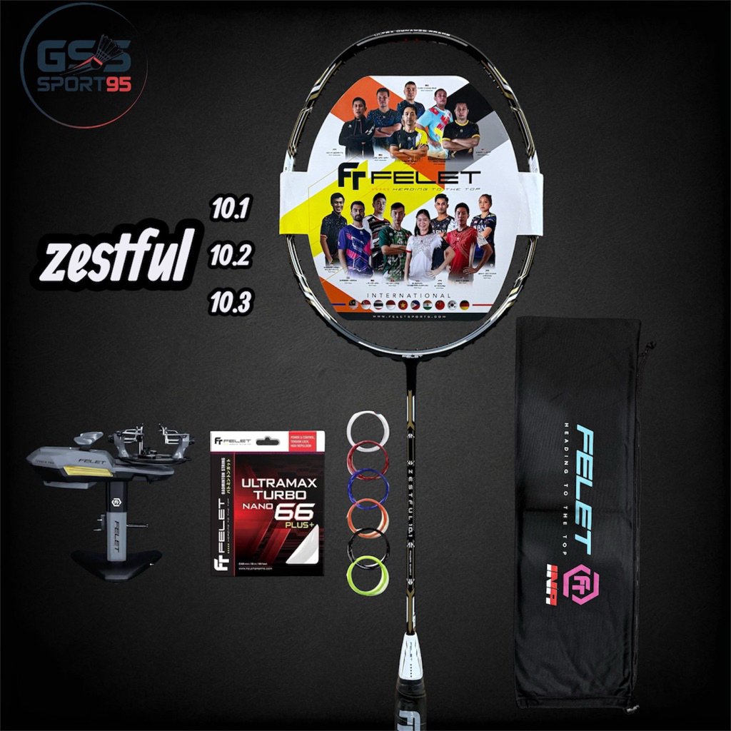 RAKET BADMINTON FELET ZESTFUL 10.1 - 10.3