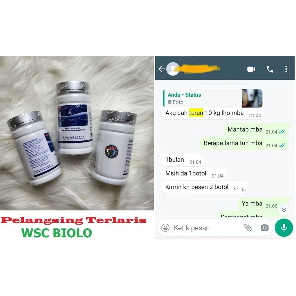 biolo wsc asli import china 100% Original wootekh Membakar Lemak, Meningkatkan Metabolisme
