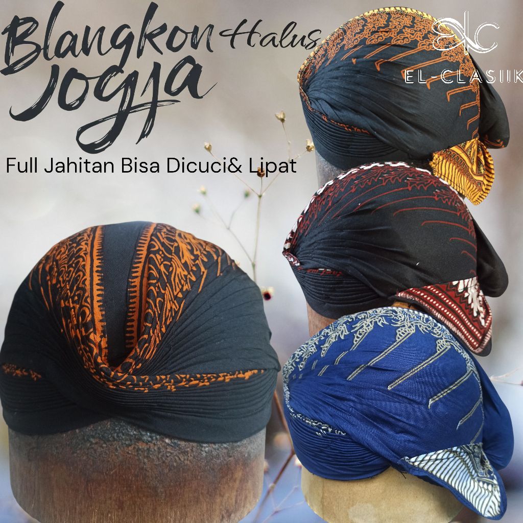 Blangkon Jogja Alusan Modang. Blangkon Jogja Lipat Alusan