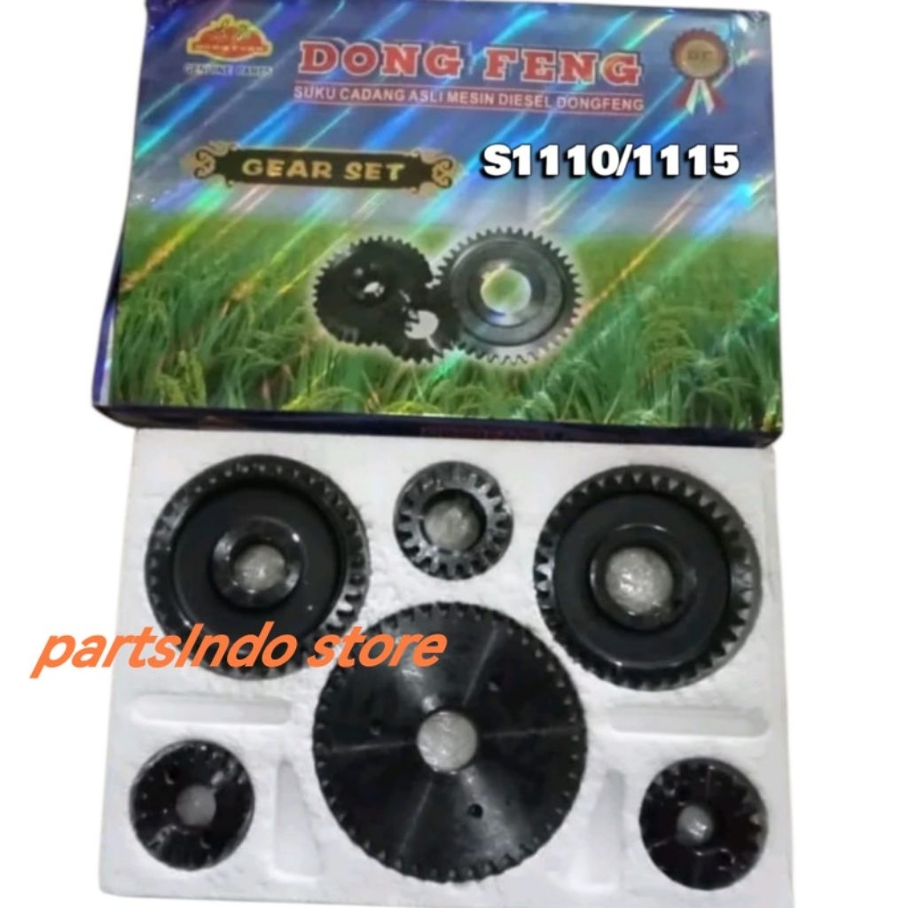 Gear set s195/1115 gigi set mesin diesel dong feng model lurus