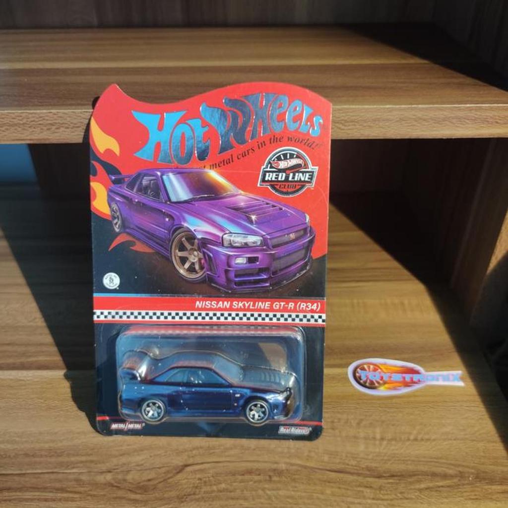 WHEELS HOTWHEELS RLC NISSAN SKYLINE R34 BNR34 PURPLE UNGU MIDNIGHT R 34