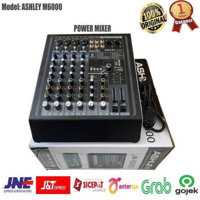 POWER MIXER ASHLEY M6000 NEW SERIES BLUETOOTH POWER MIXER ASHLEY M 6000 NEW ORIGINAL 4CHANNEL