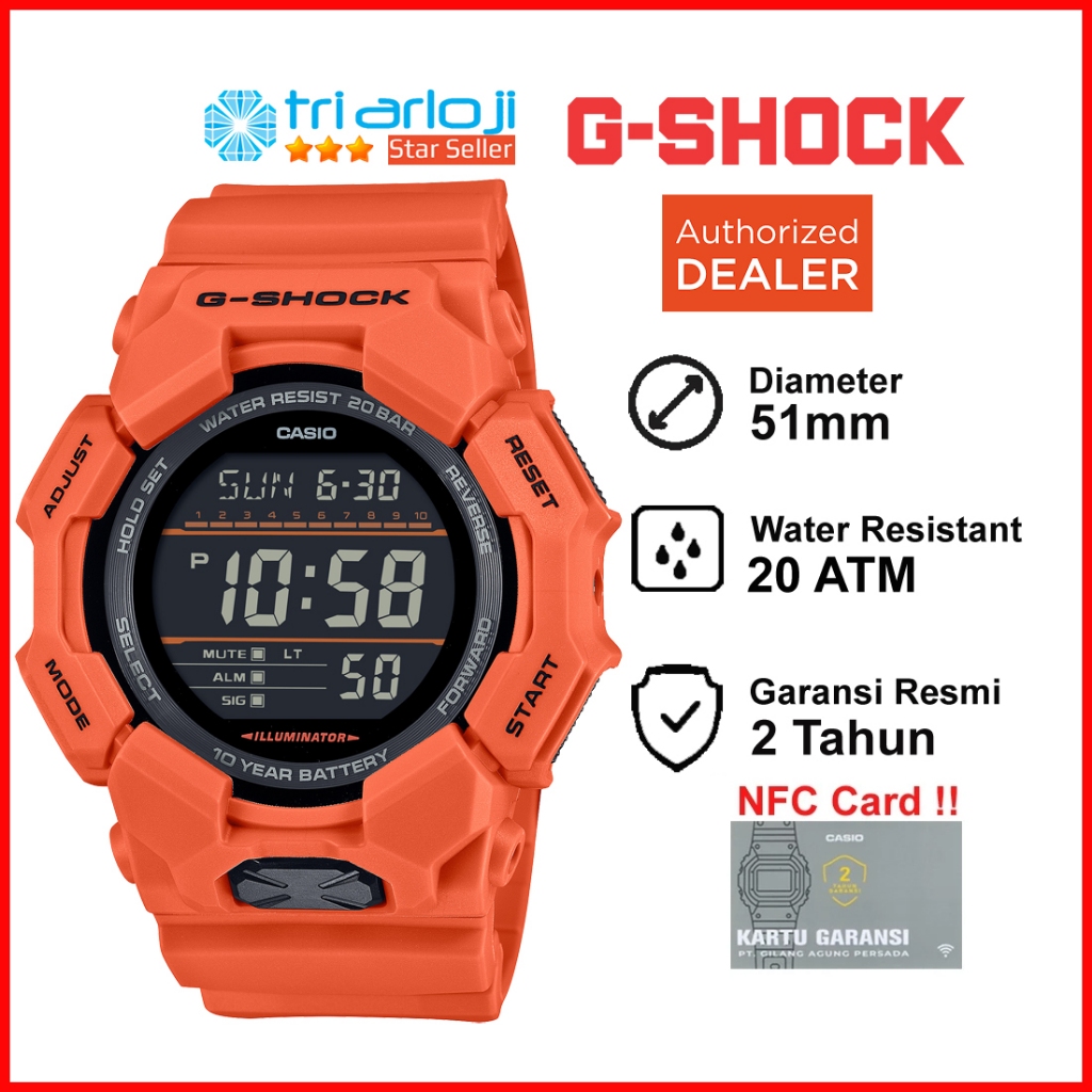 Casio G-SHOCK GD-010-4DR Jam Tangan Pria Digital GSHOCK GD-010-4 GD010 GD 010 4DR