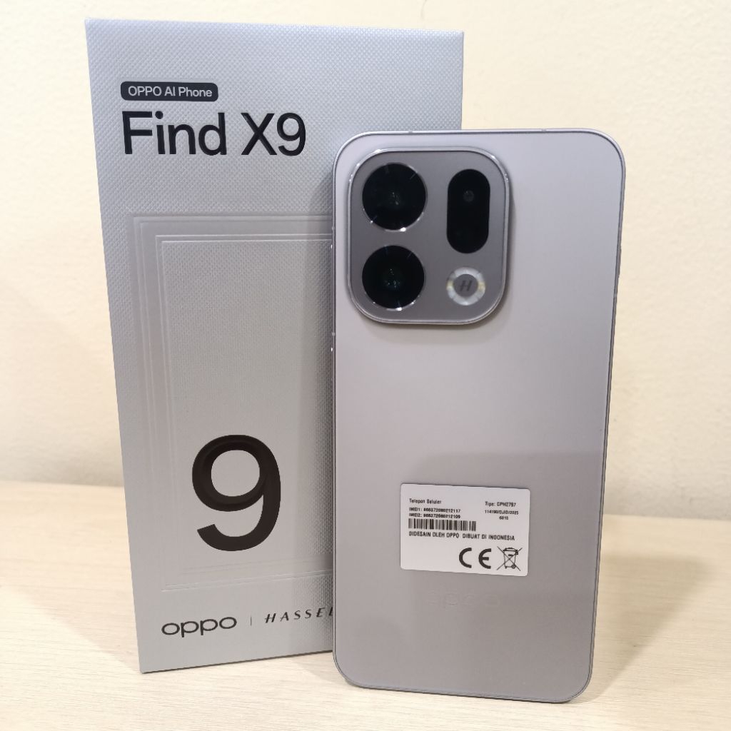 Handphone Oppo Find X9 Ram 12 256 GB BNOB Like New