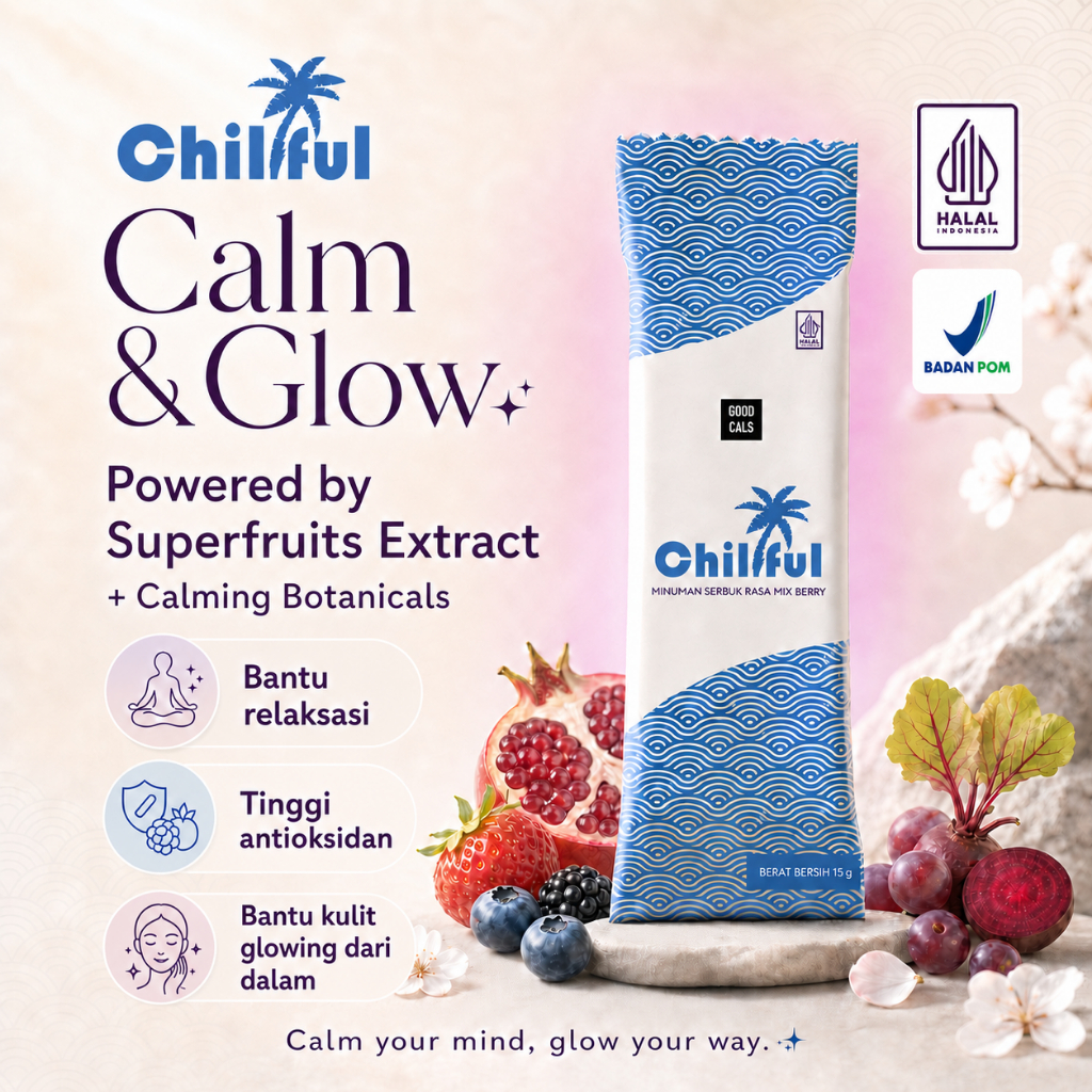Chillful Calm & Glow Antioksidan Berry Inner Beauty Collagen Alternative