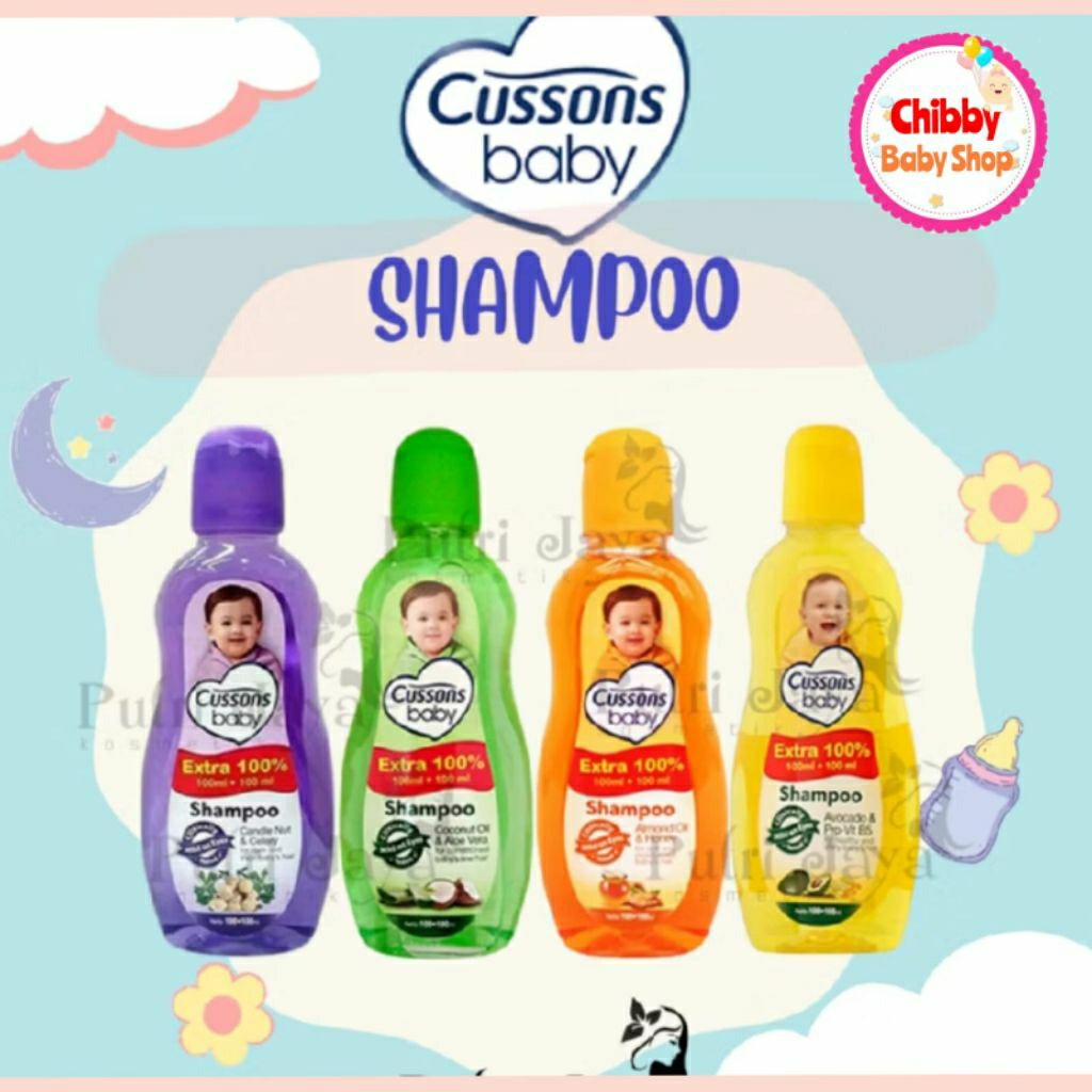 CUSSONS Baby Shampoo 200ml (Avocado, Almond, Coconut, Candlenut)