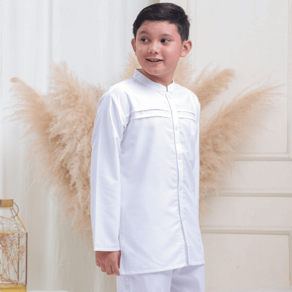 New Arrival Gamis Sarimbit Keluarga Rauna 03 White
