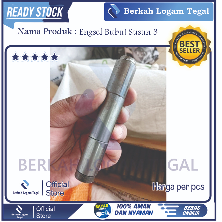Engsel bubut susun 3 Ukuran 5/8 inch