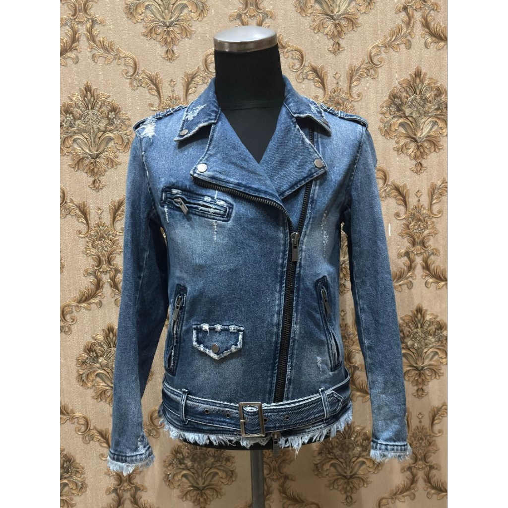 jaket ramones denim buckaro rockers