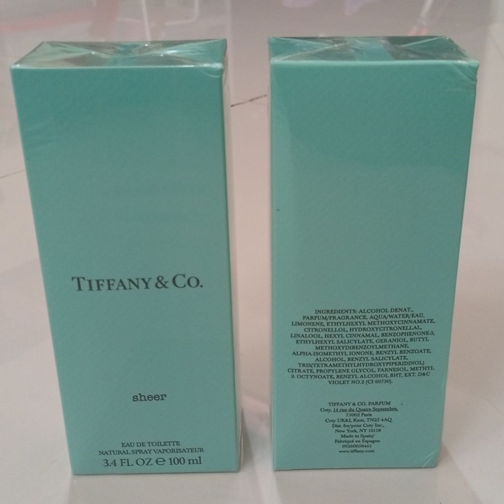 PARFUM TIFFANY&CO SHEER EDT 100ML