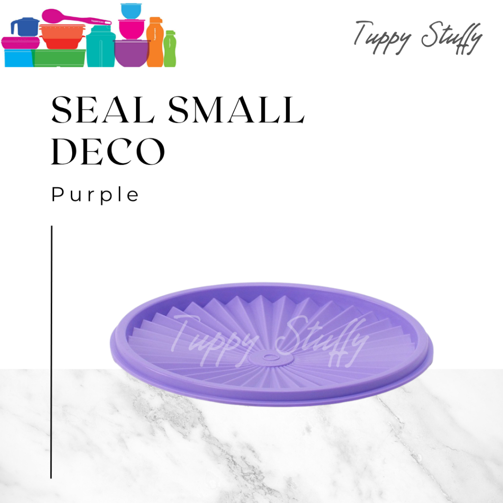 Seal Tutup Small Deco Canister Tupperware 13cm | Purple