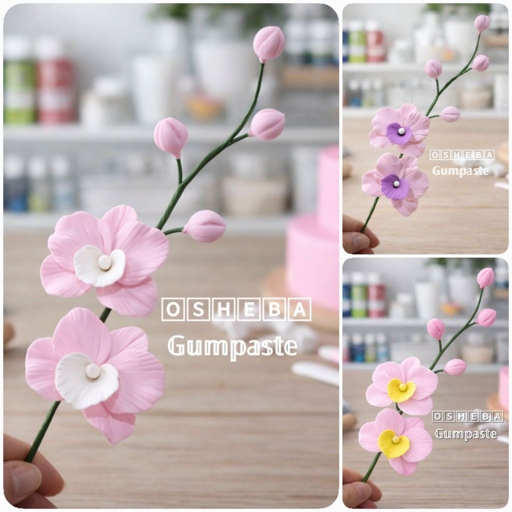 [osheba] gumpaste bunga filler anggrek SQ 42