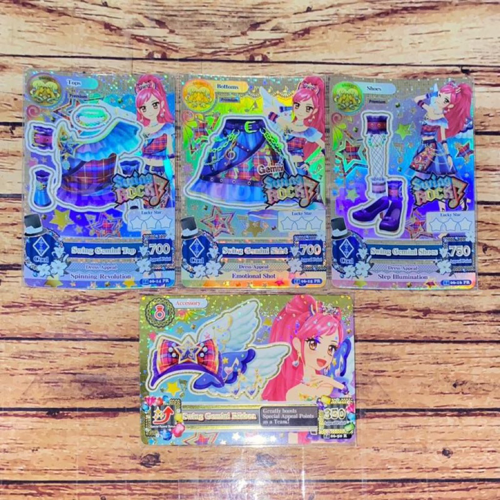 Aikatsu Seira Otoshiro Premium Swings Rock Swing Gemini Set with Acc SATUAN