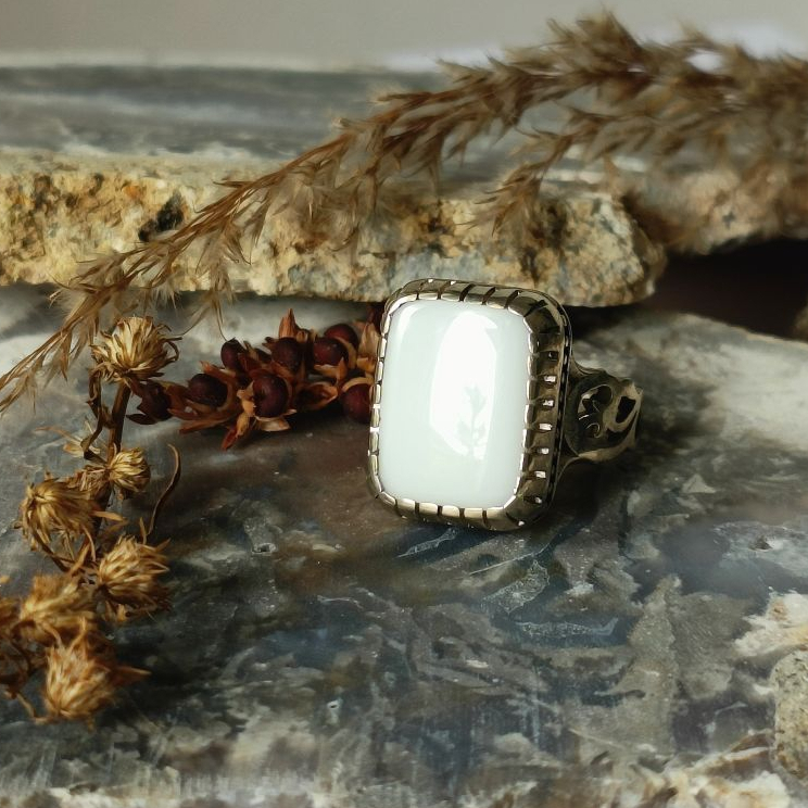 CINCIN AKIK YAMAN ABYAD ORIGINAL YEMEN
