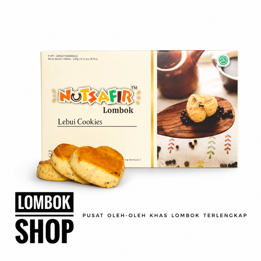 Kue Lebui Kacang Hitam Nutsafir Cookies Khas Lombok