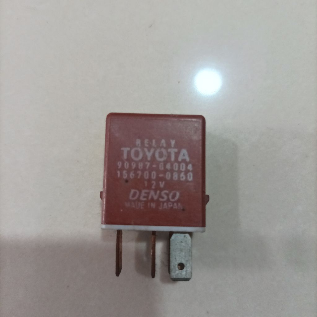 Denso Relay AC Toyota 12V 5 Kaki Original 90987-04004 156700-0860 Made in Japan