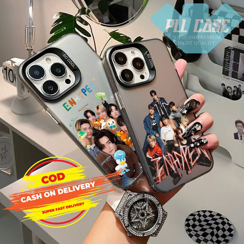 CASE ENHYPEN SOCOOL IMD PREMIUM HOLOGRAM ALL TIPE HP READY ALL TIPE OPPO REDMI XIAOMI VIVO INFINIX I
