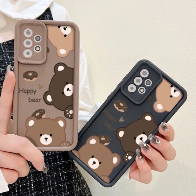 Happy Bear Silicone Phone Case Compatible For Samsung J2 PRIME G530 GRAND PRIME J4 PLUS J7CORE J700 