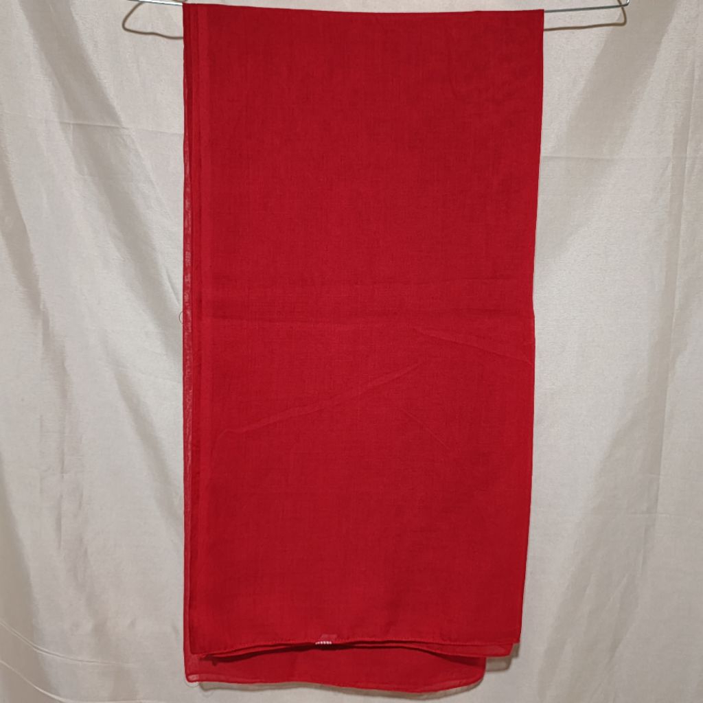 Preloved Hijab Segiempat Merah Cabe