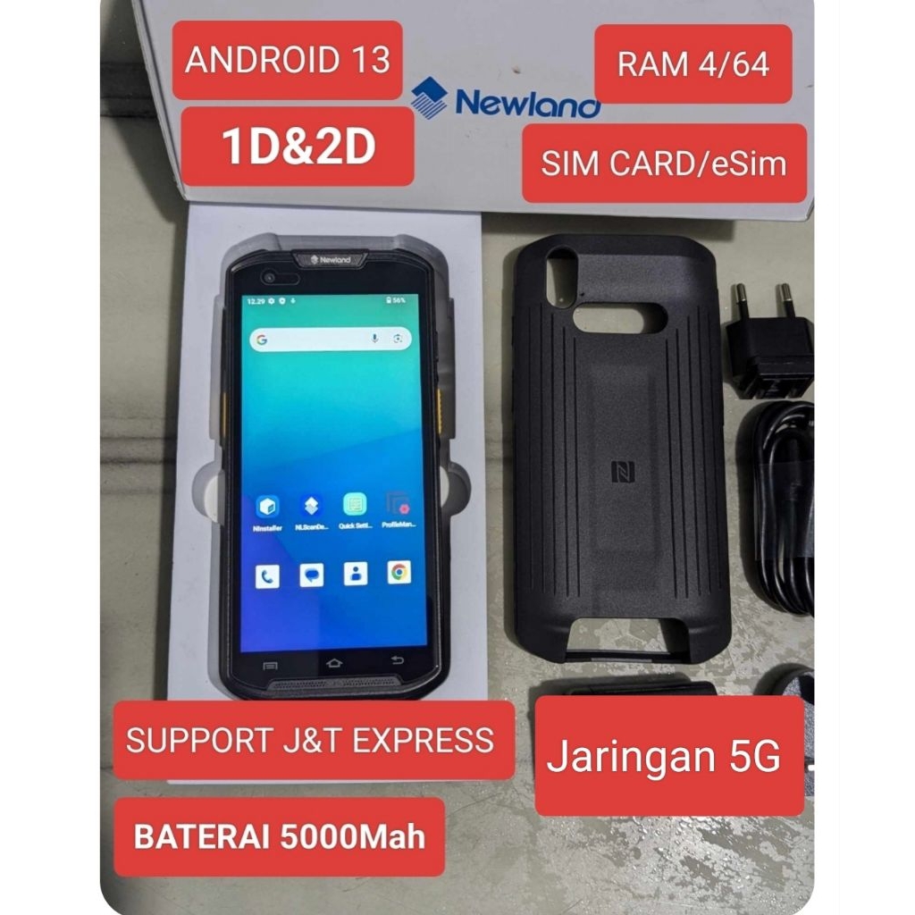 NEWLAND MT93 PDA SCANNER LIKE NEW SECOND FULSETT BISA  ALL EXPEDISI