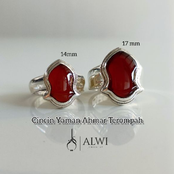 CINCIN YAMAN AHMAR TEROMPAH PERAK KUALITAS 925