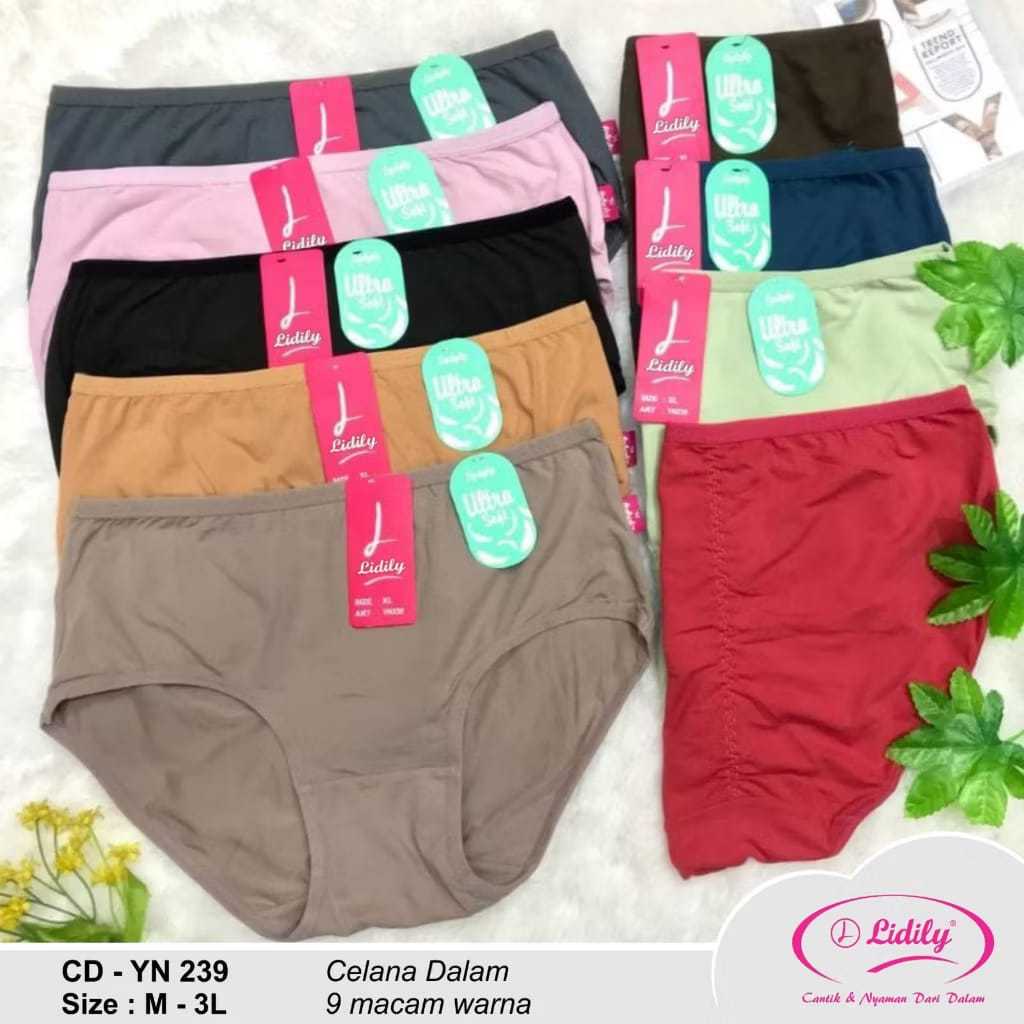 LYDYLY-  CD Wanita Isi [3 Pcs] YN239 | Grosir Celana Dalam Super Soft Lidily | Ukuran M L XL XXL/3L