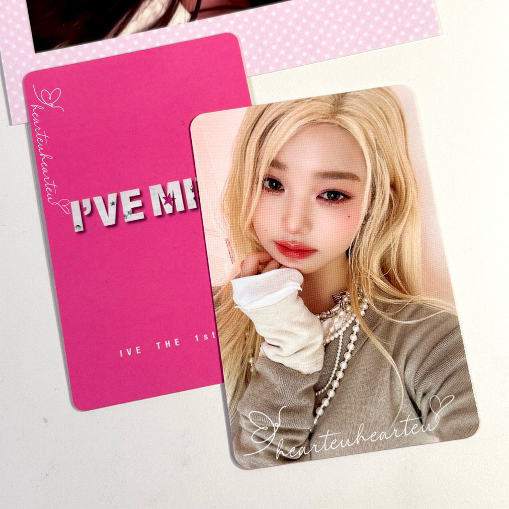 hearteuhearteu — [READY STOCK] IVE Jang Wonyoung Official Photocard from Album Either Way Pink Ver. 