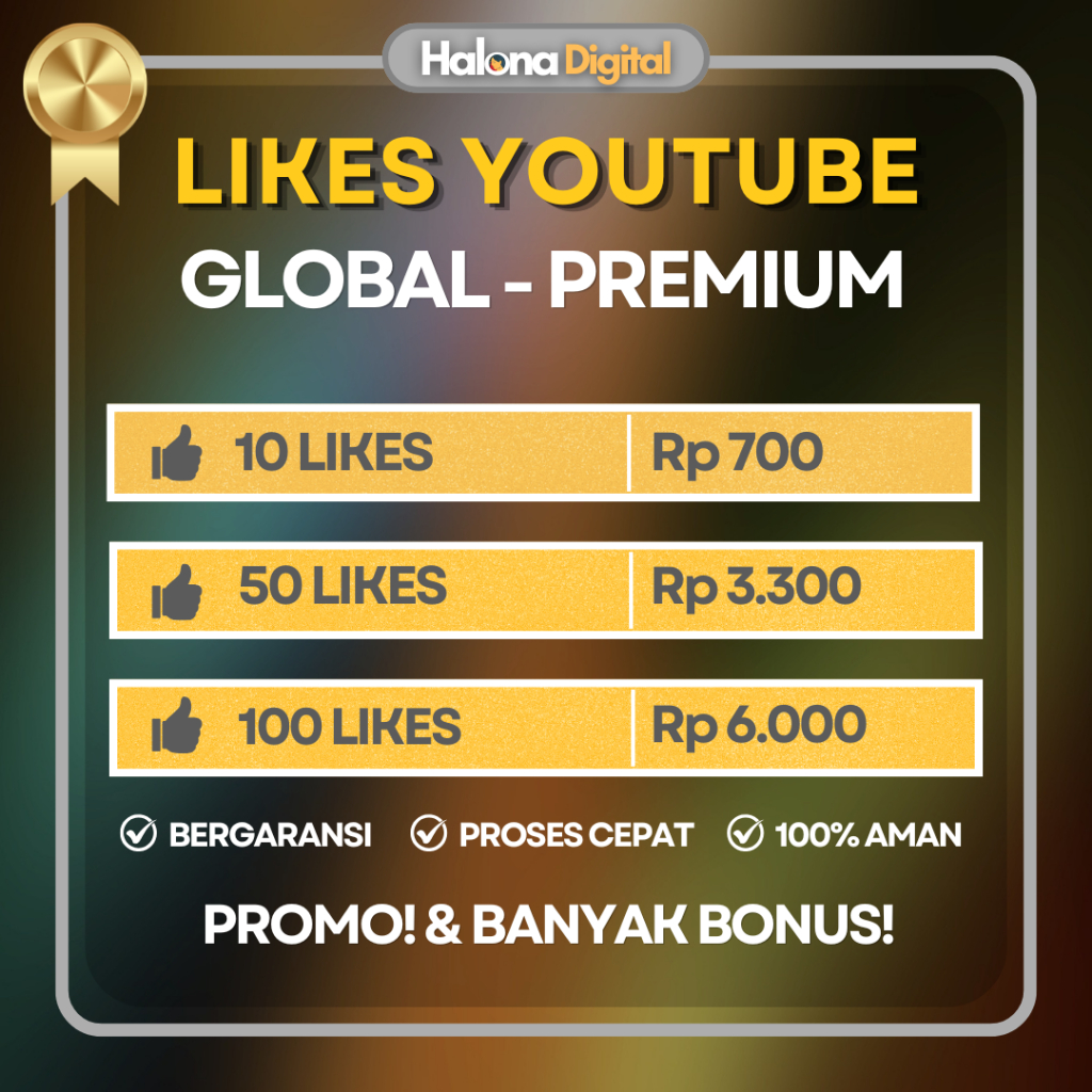 LIKE YOUTUBE PERMANEN BERGARANSI - YOUTUBE LIKE PREMIUM