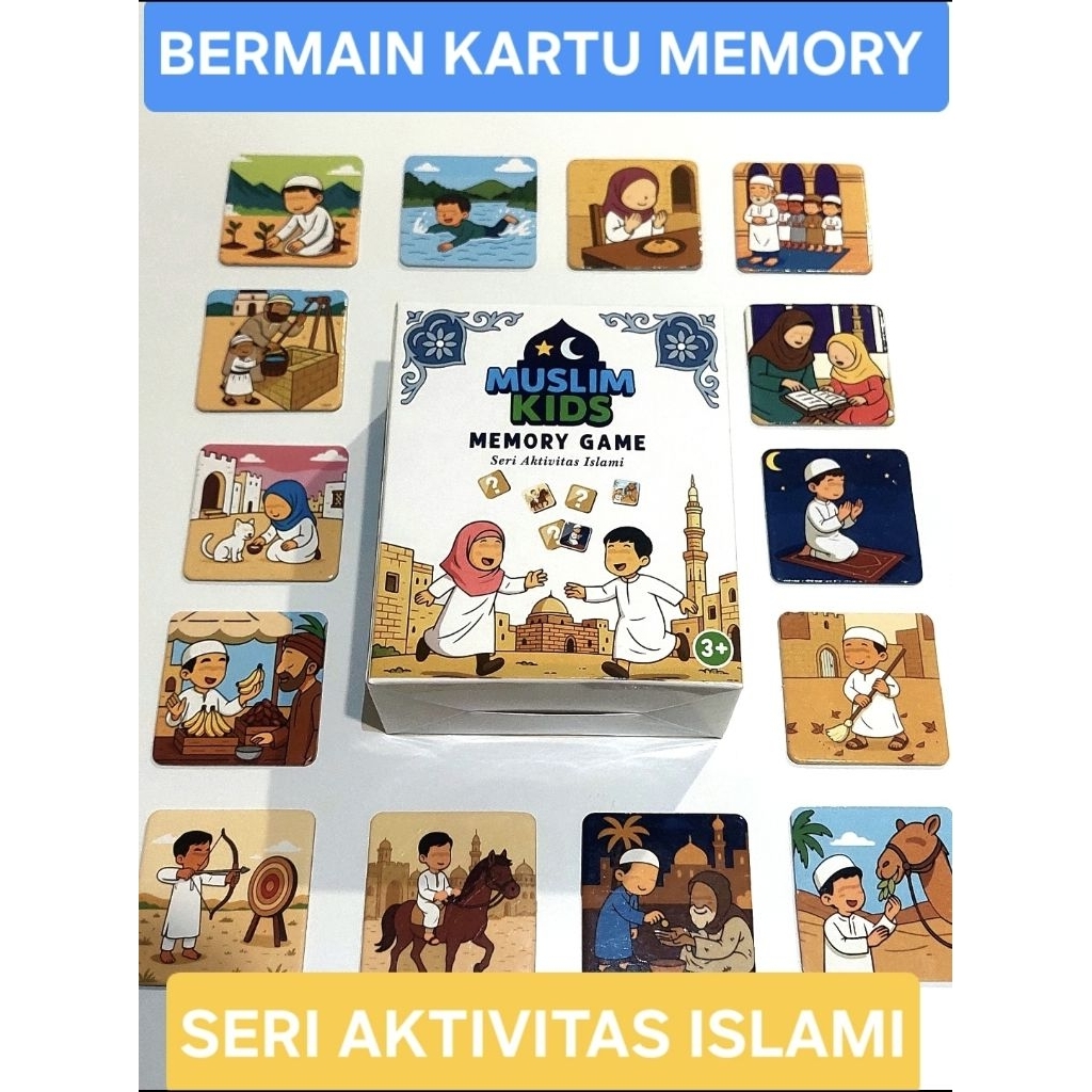 Mainan edukasi Anak Kartu Memori / Memory Game seri / Islami / edukatif / Flash Card