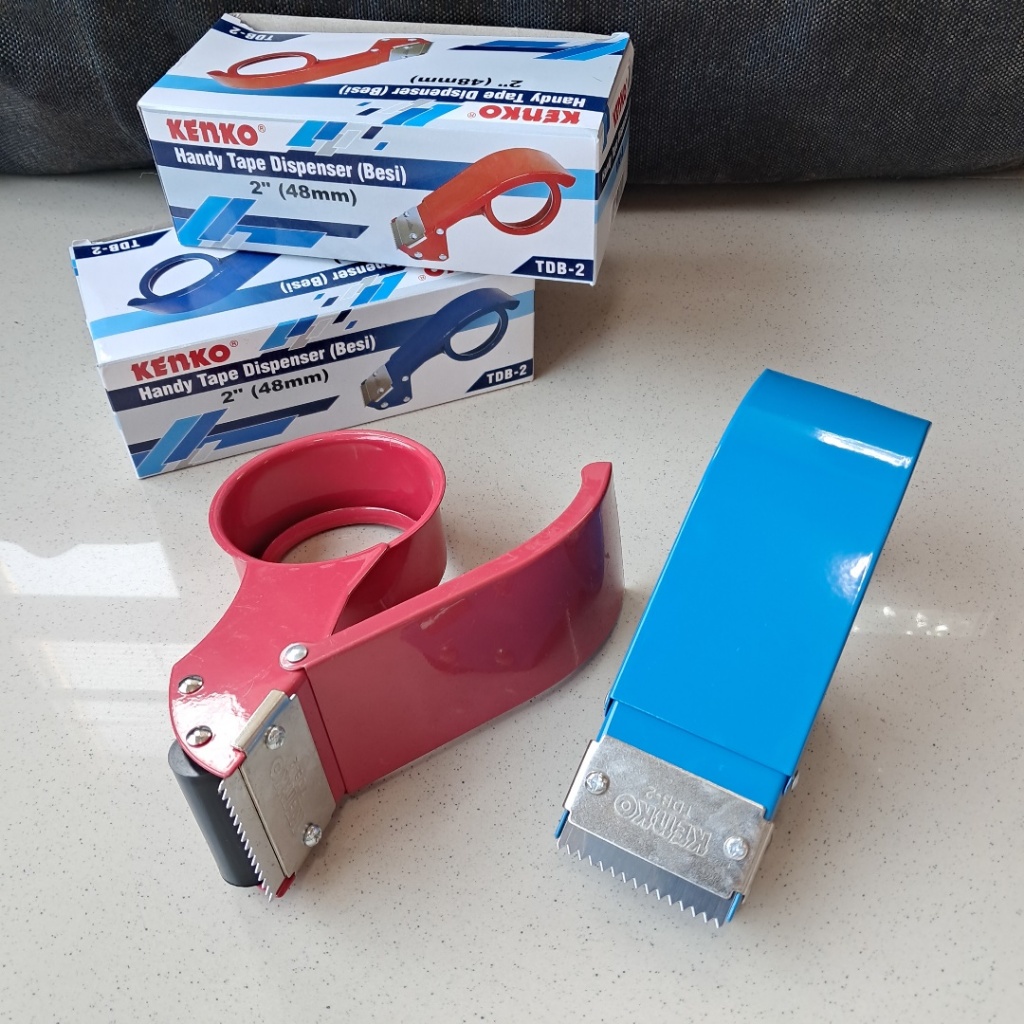 Alat Potong Lakban Besar 2" 48mm Handy Tape Dispenser Besi - Kenko TDB-2