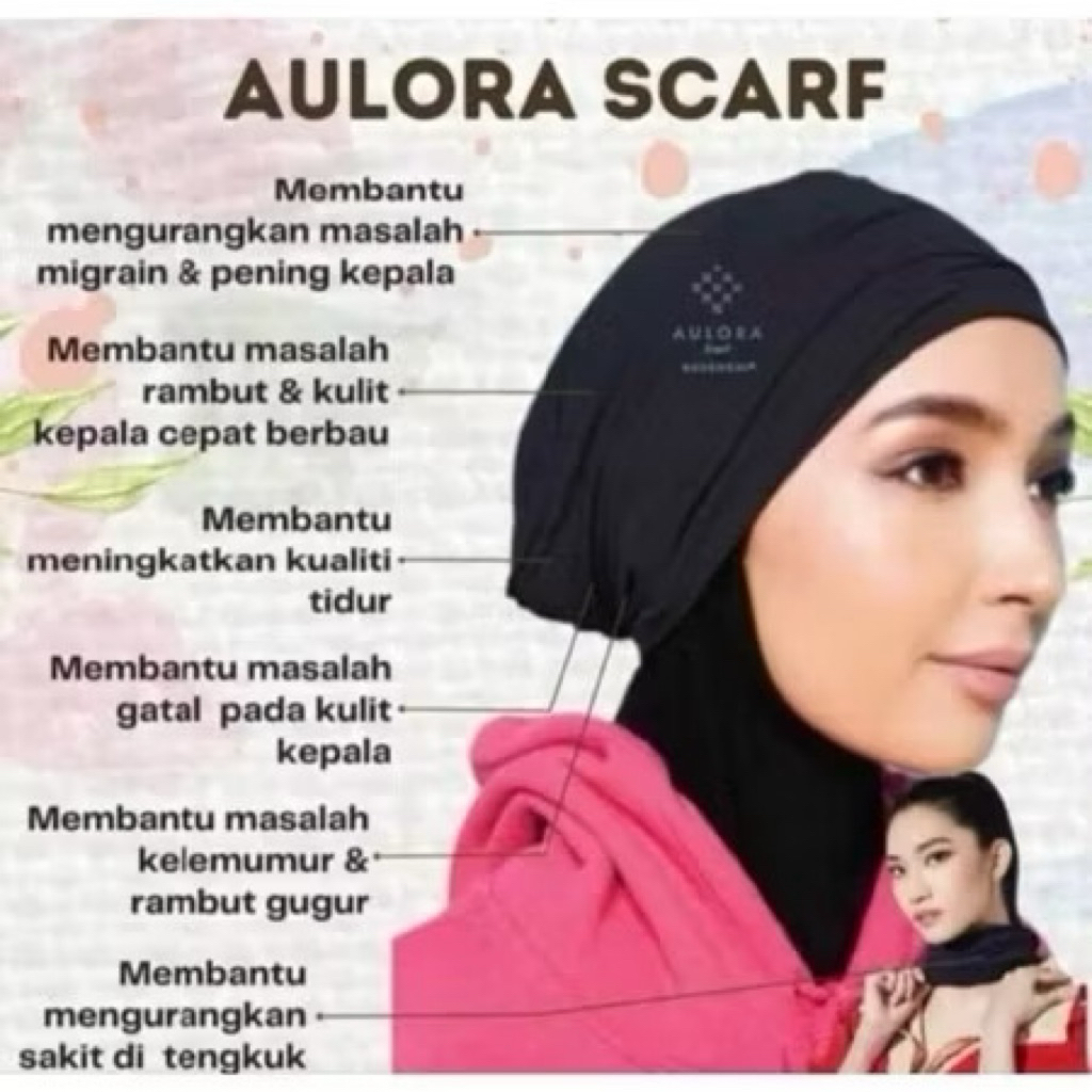 Aulora Scarf Beyul with Kodenshi Infrared Garansi Original - Syal Pelindung Kepala dan Leher Unisex 