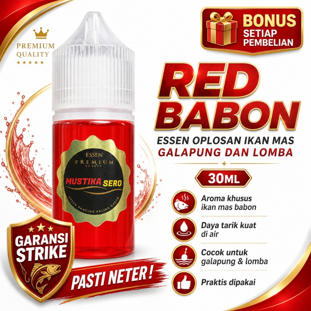 RED BABON Essen Oplosan Ikan Mas Galapung Dan Lomba 30ml