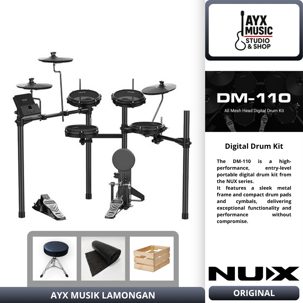 NUX DM-110 | Digital Drum Kit | Drum Elektrik NUX